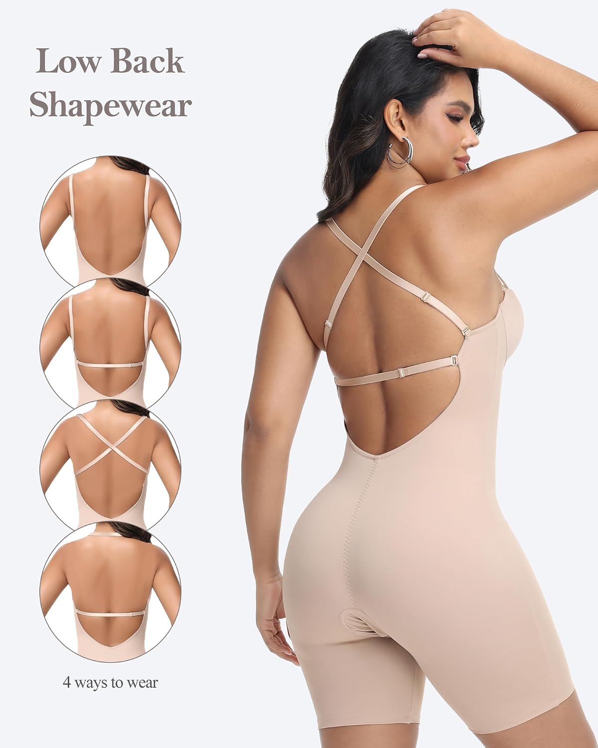 SHAPESHE Backless Strapless Shapewear Bodysuit — image 3