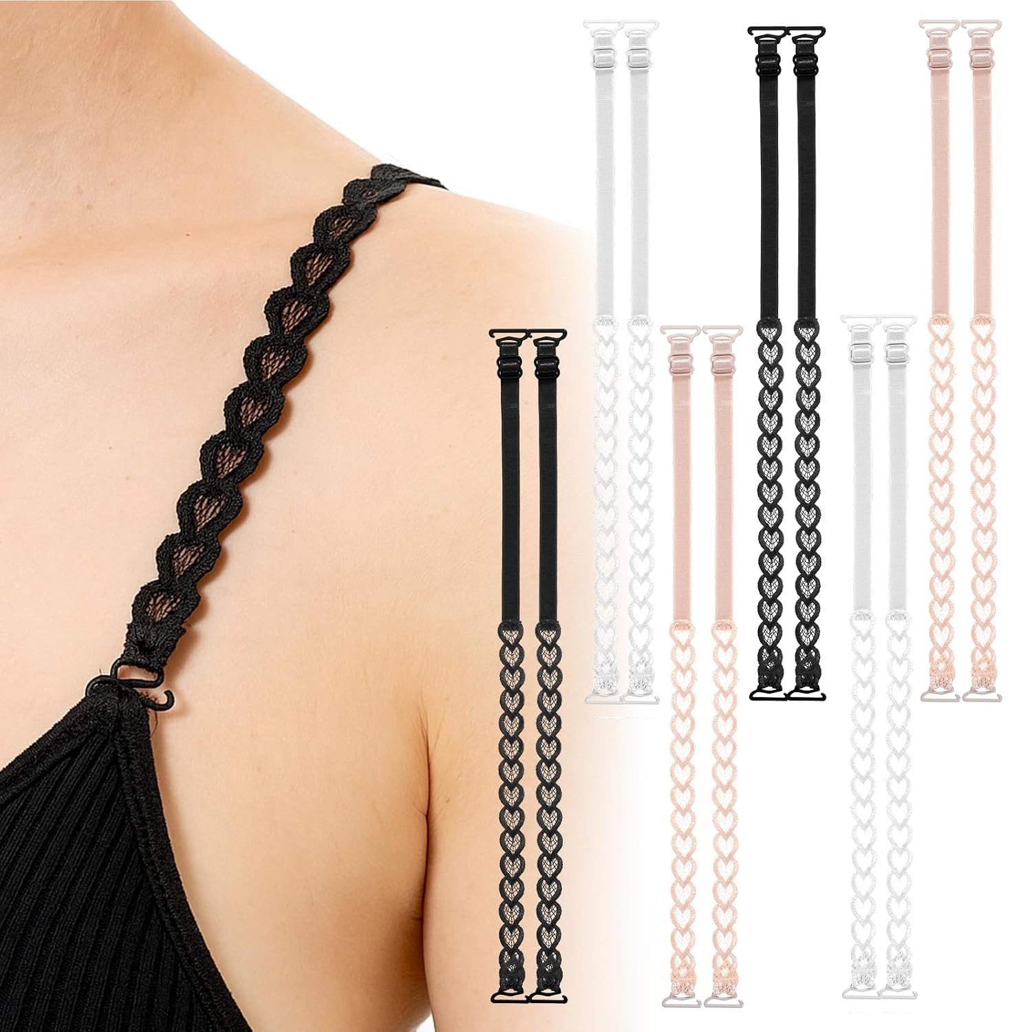 Classicseali Decorative Lace Bra Straps