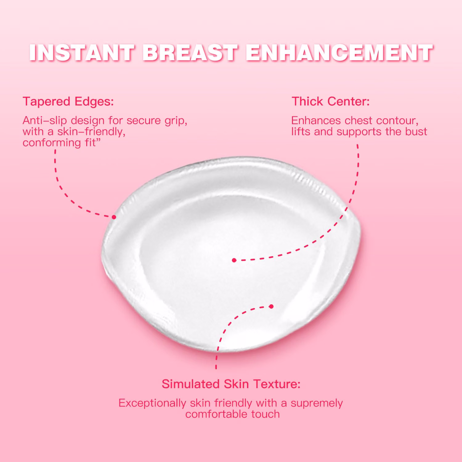 CharmX Silicone Bra Inserts for Cleavage Push Up — image 4