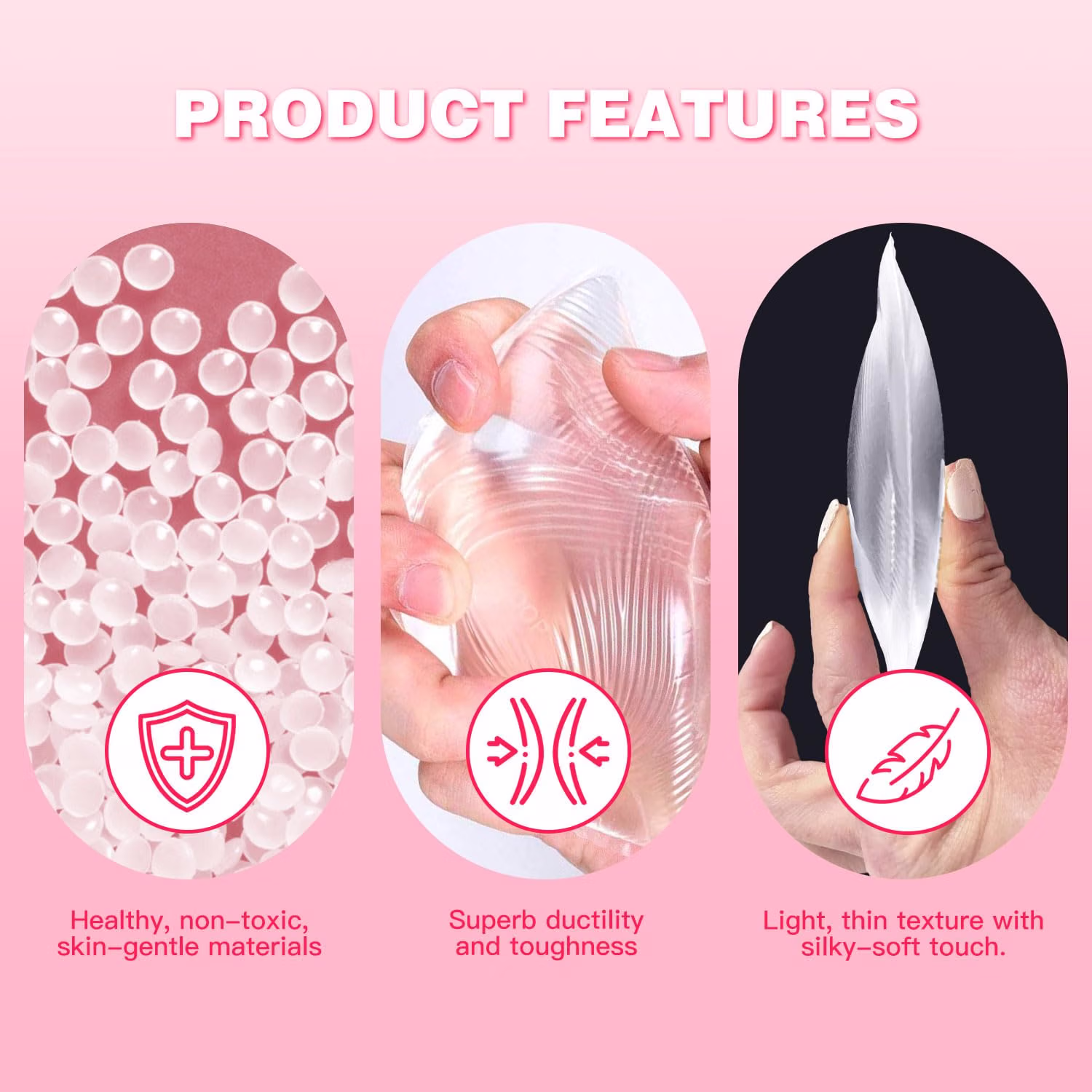 CharmX Silicone Bra Inserts for Cleavage Push Up — image 5