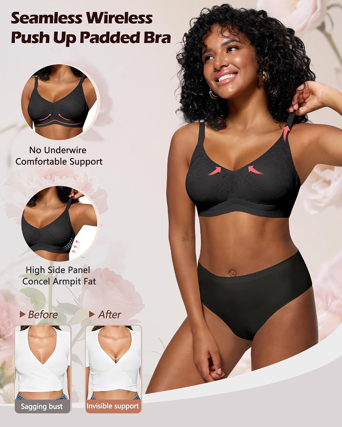 HORISUN Lace Jelly Bra No Underwire — image 3
