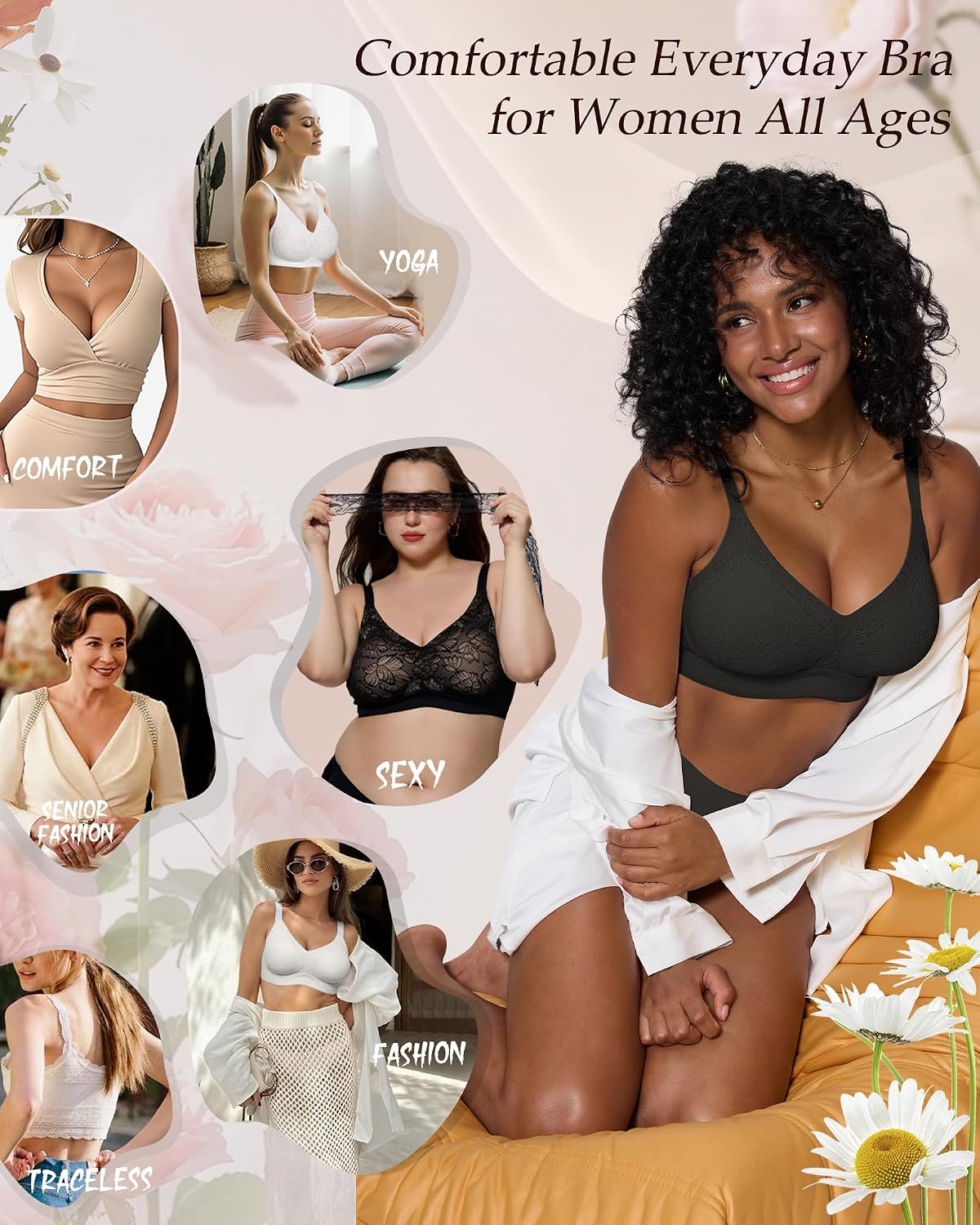 HORISUN Lace Jelly Bra No Underwire — image 6