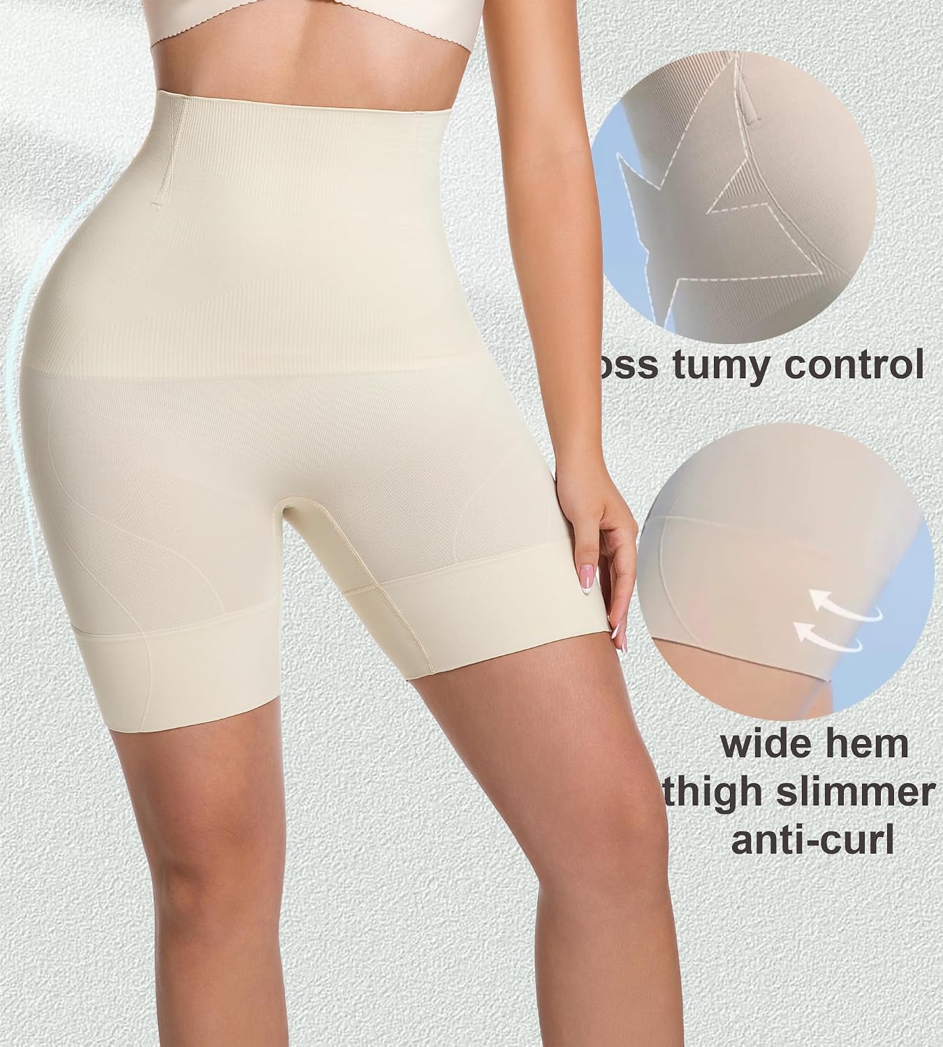 PRETTYWELL High Waisted Shapewear Shorts — image 3