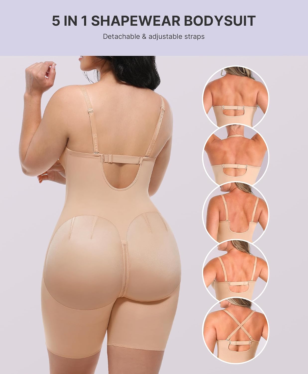 SHAPELLX Strapless Tummy Control Bodysuit — image 2