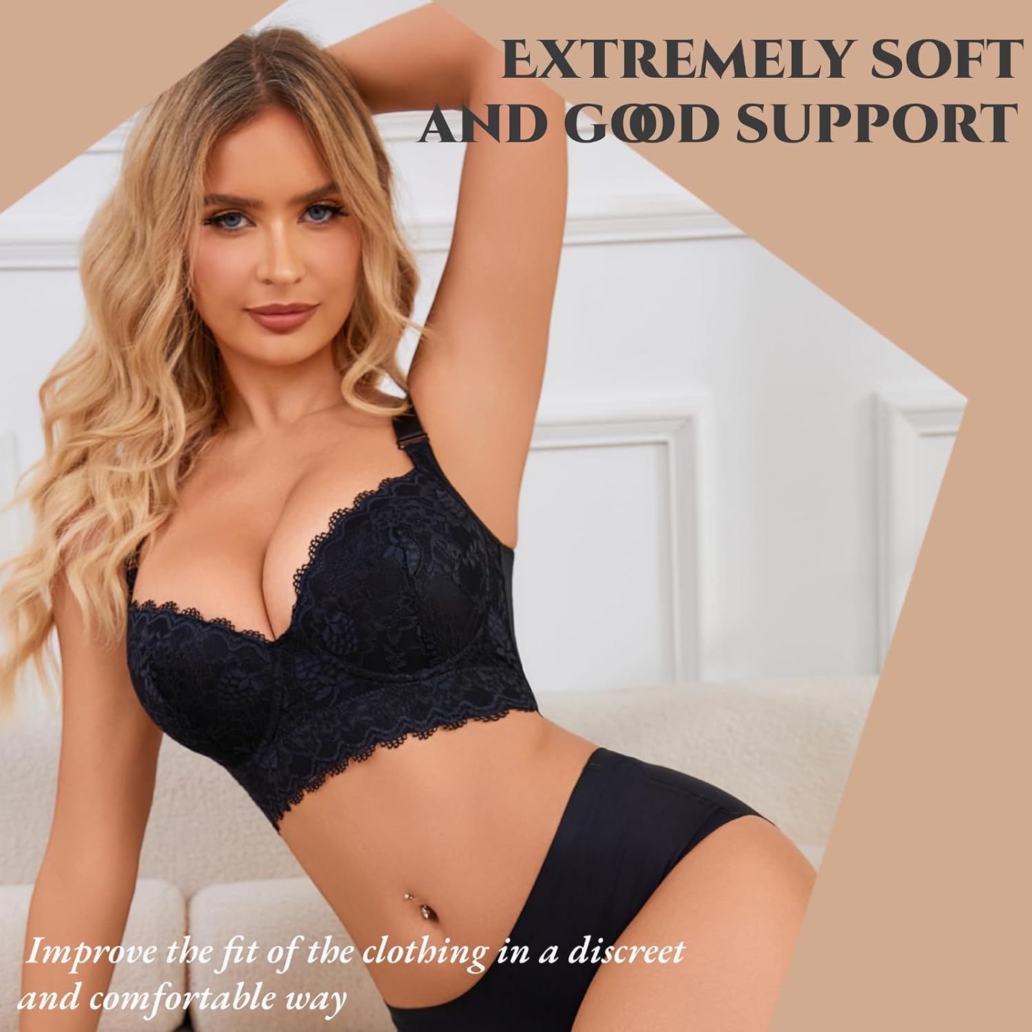 Simpyiss Lace Push Up Bra with Full Coverage — image 5