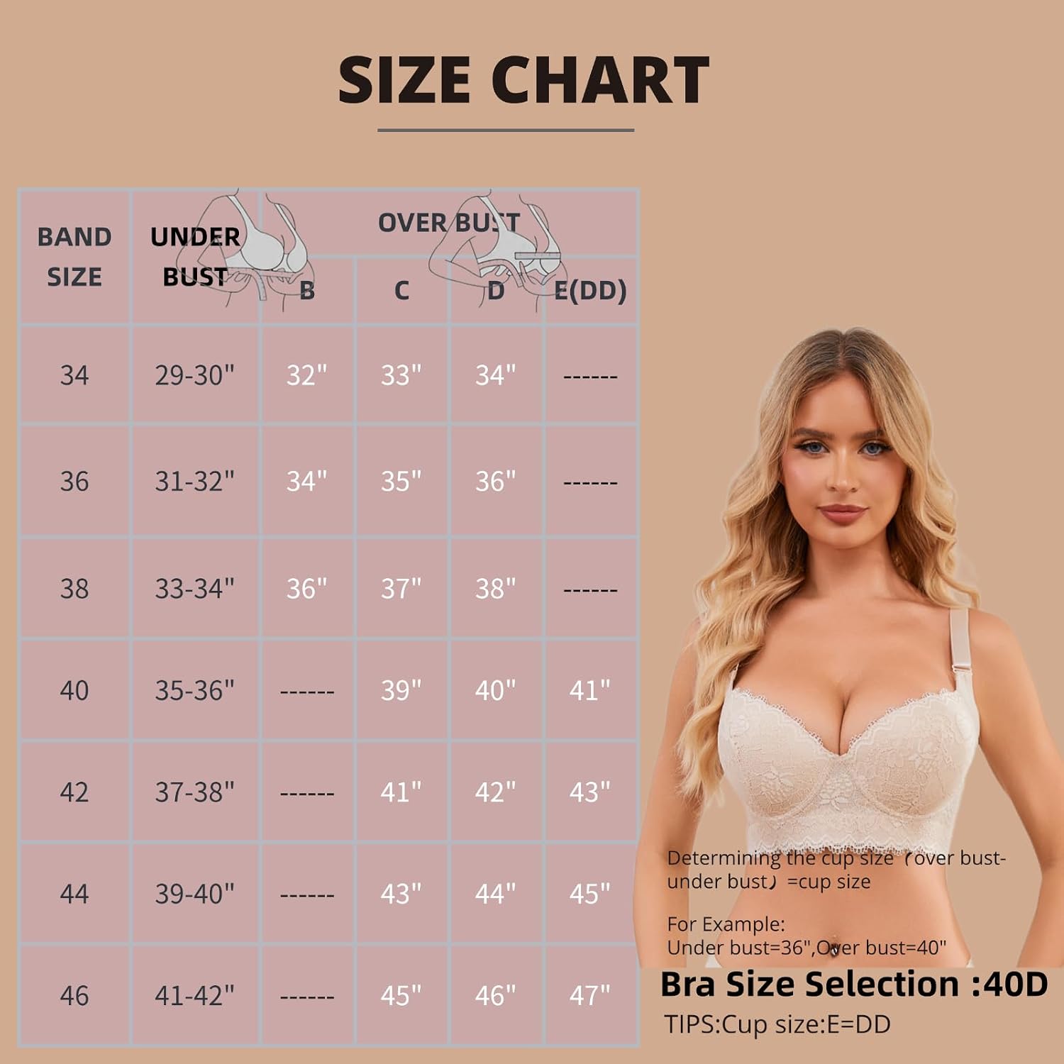 Simpyiss Women's Lace Push Up Bra Full Coverage — image 6