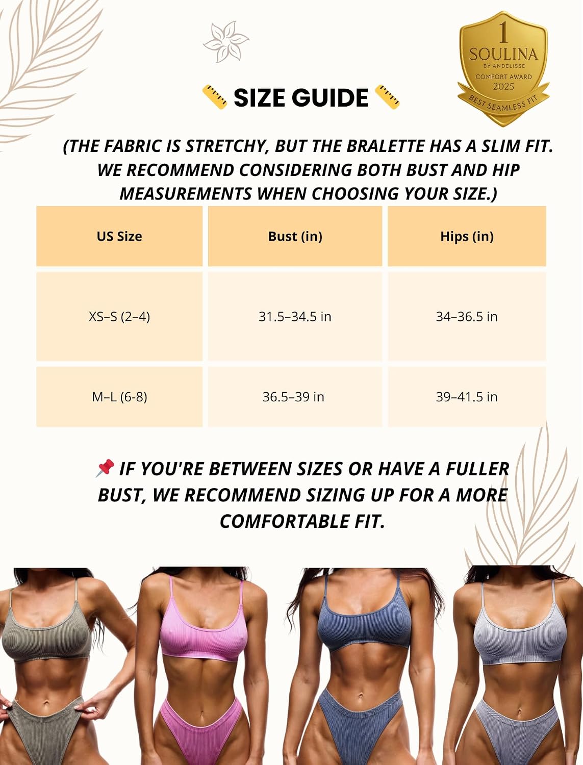 SOULINA Wireless Bralette & High-Waist Panty Set — image 5