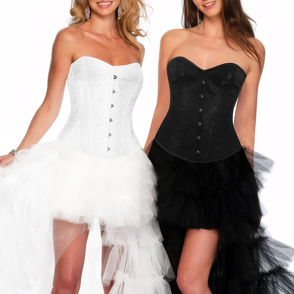 KIMIKAL Women's Lace Overbust Corset Top — image 5