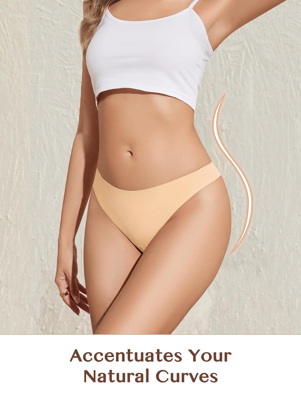 ANSUKOO Seamless Thong Underwear 6-Pack for Women — image 3