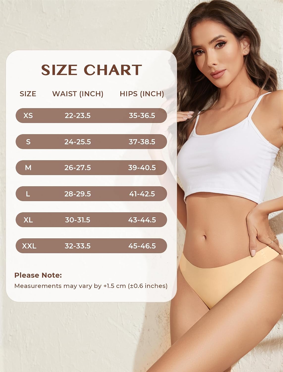 ANSUKOO Seamless Thong Underwear 6-Pack for Women — image 6