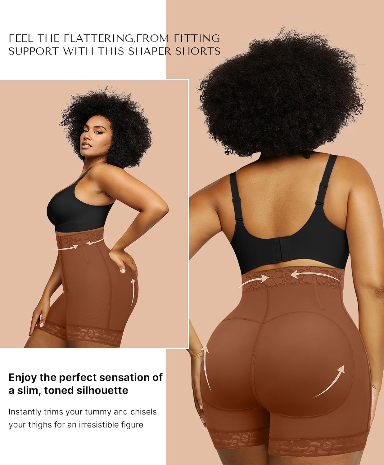 SHAPELLX Tummy Control Shapewear Shorts with Zip — image 2