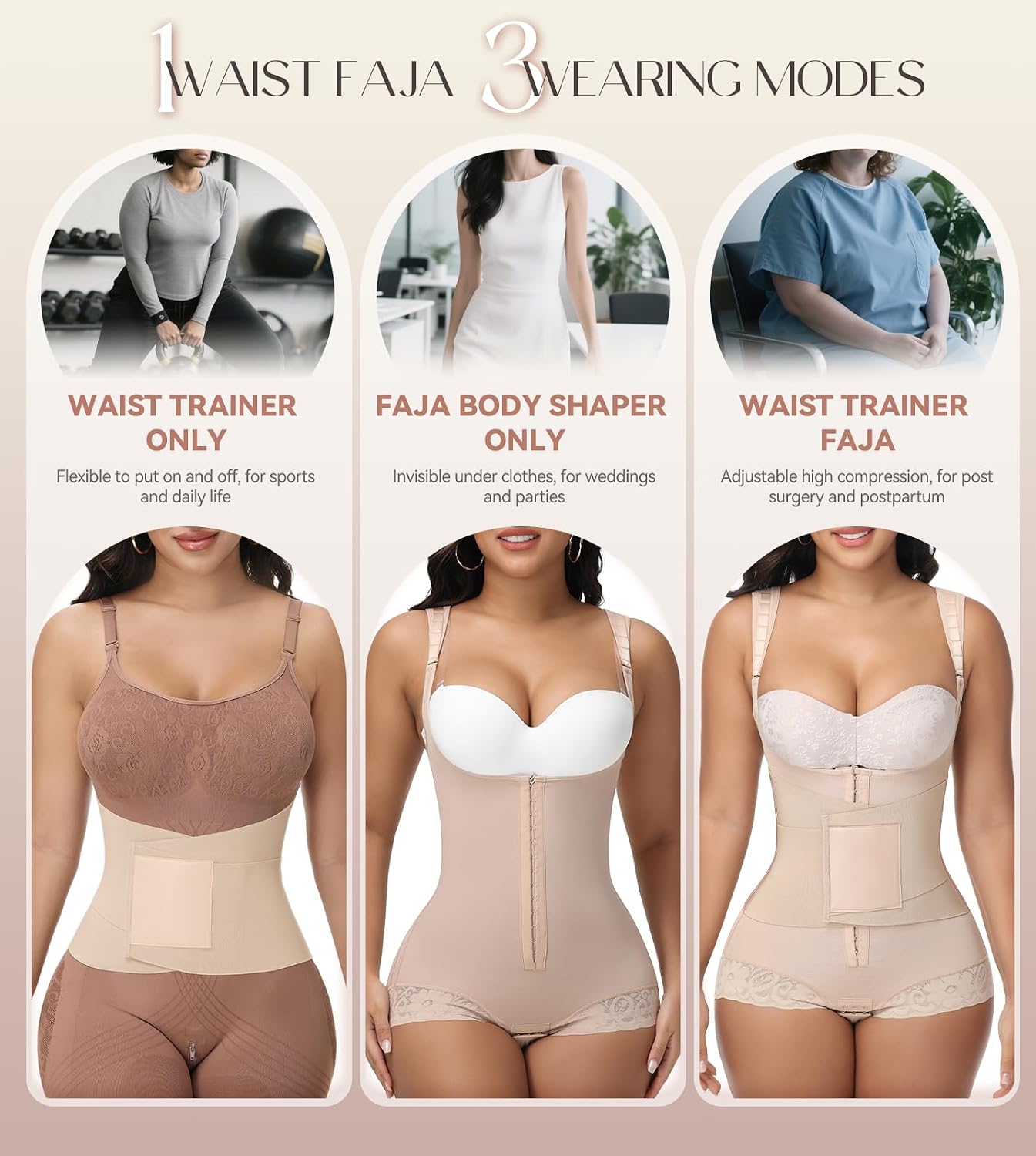SHAPSHE 3-in-1 High Compression Body Shaper — image 3