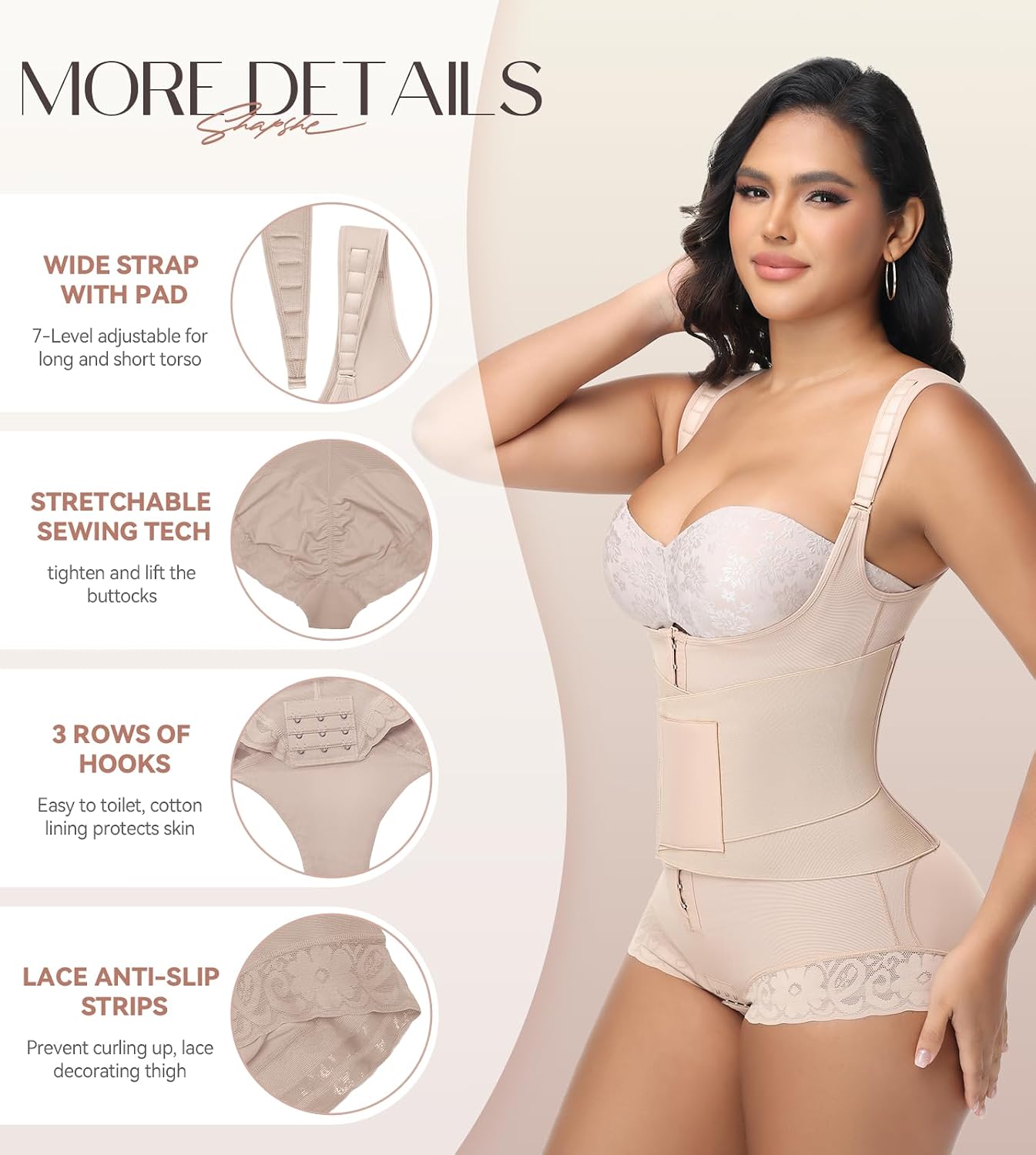 SHAPSHE 3-in-1 High Compression Body Shaper — image 6
