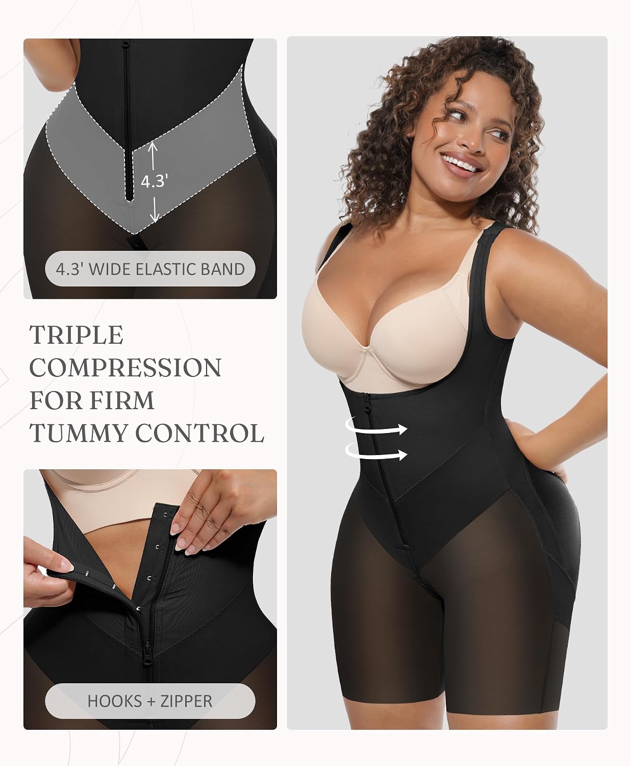 FeelinGirl Shapewear Tummy Control Faja Bodysuit — image 2