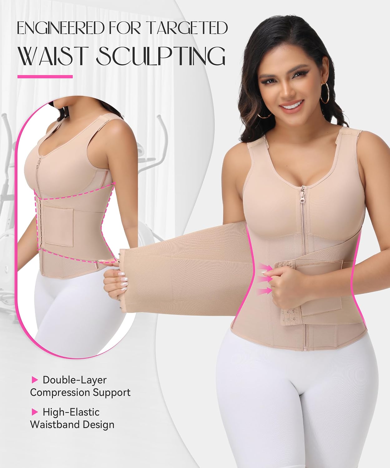 SHAPSHE Waist Trainer Corset with Bra for Women — image 2