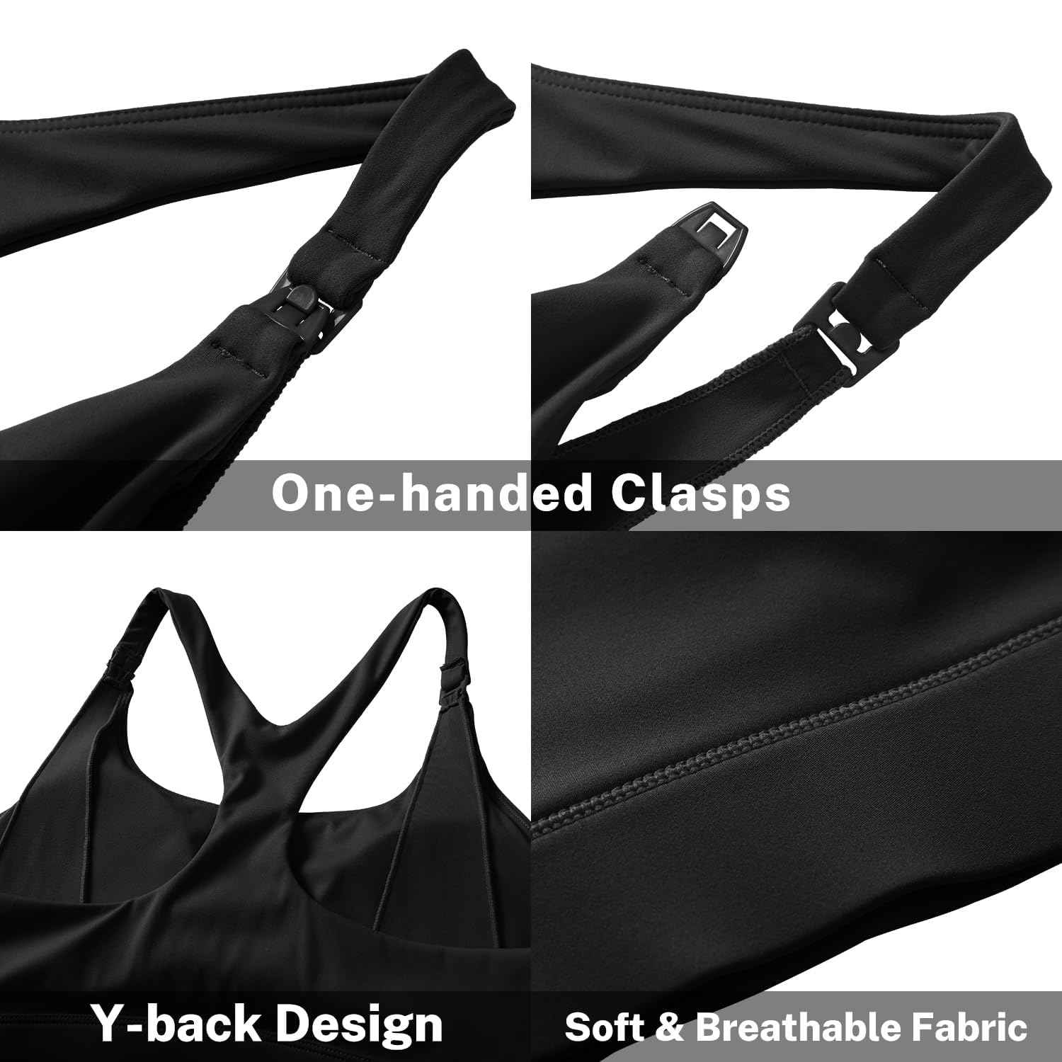 Foucome Racerback Nursing Sports Bra for Women — image 4