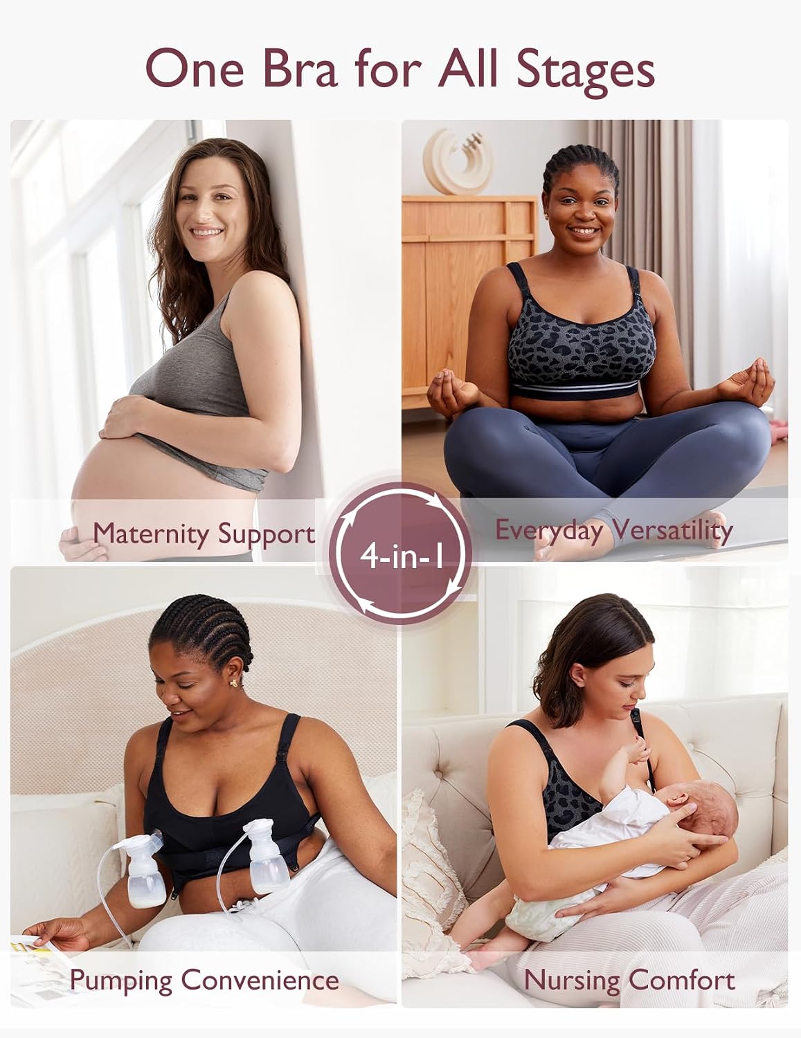 Momcozy Hands-Free Seamless Pumping & Nursing Bra — image 6