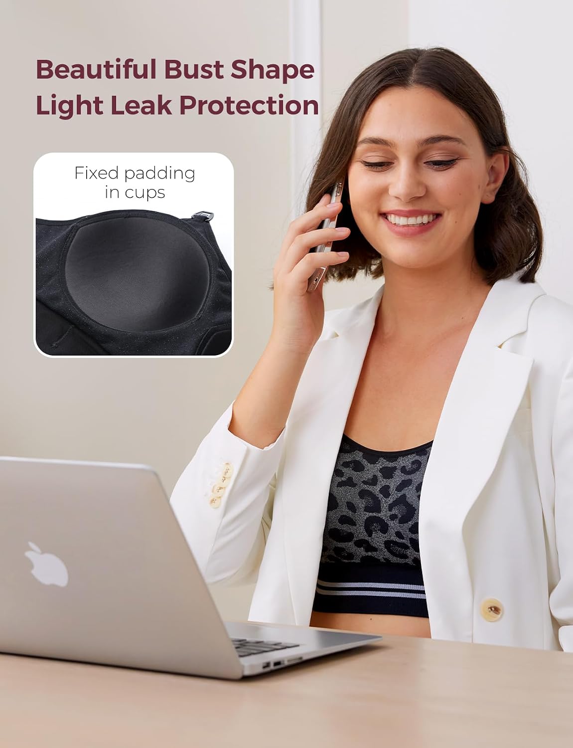 Momcozy Hands-Free Seamless Pumping & Nursing Bra — image 7