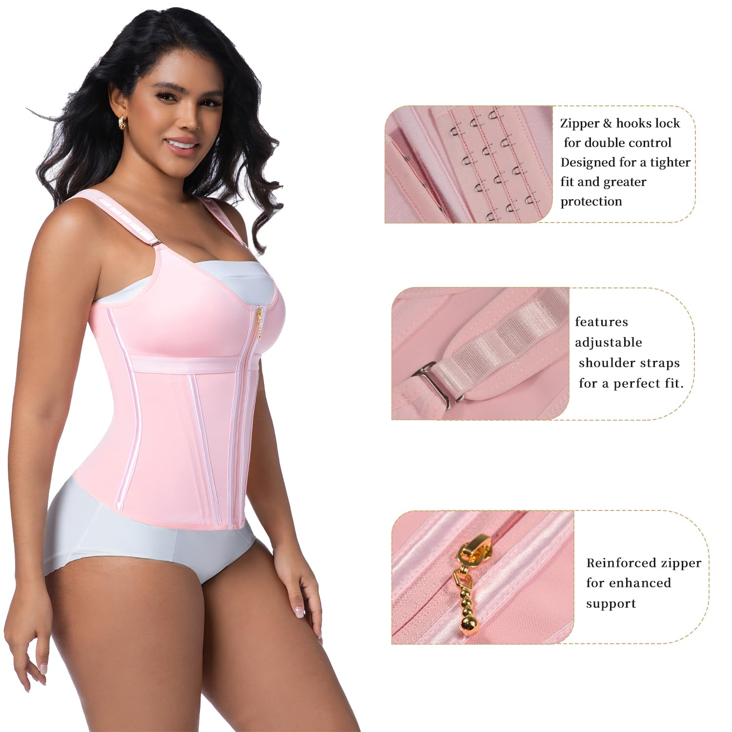 Tummy Control Waist Trainer with Bra — image 6