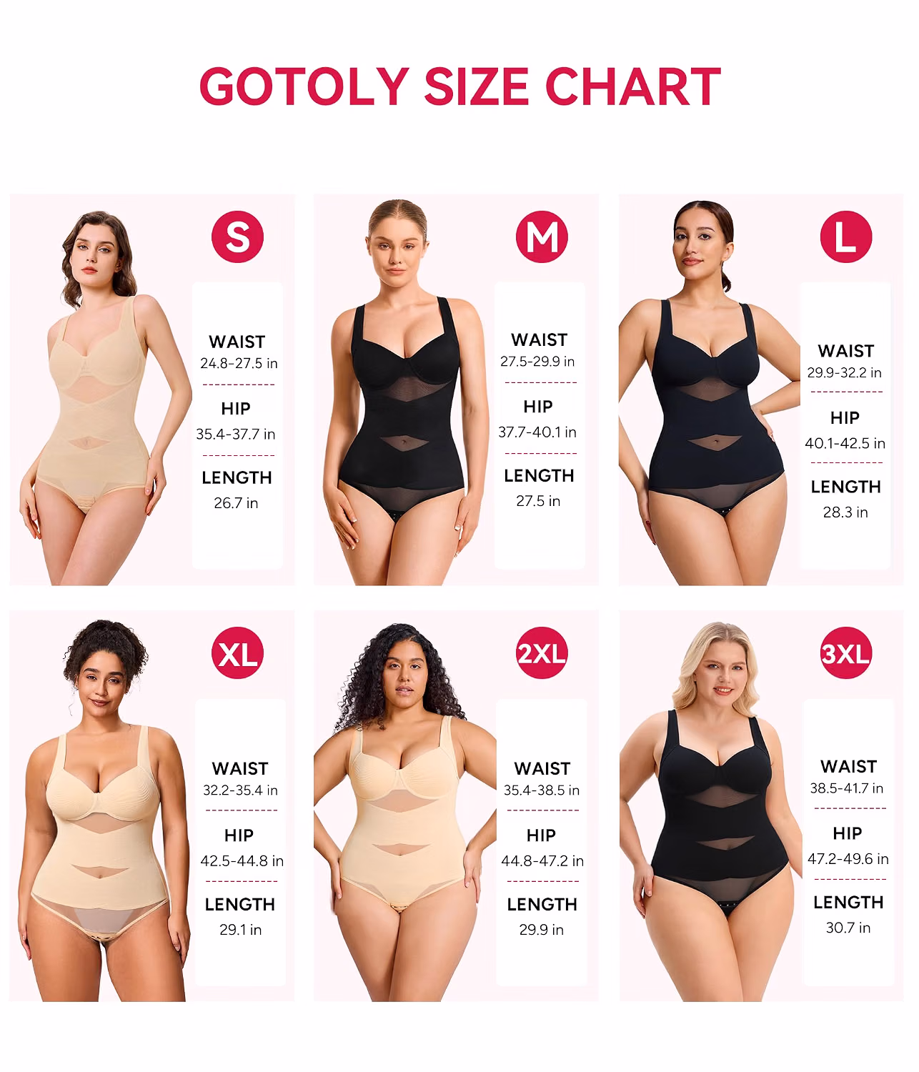 Gotoly Tummy Control Bodysuit Shapewear — image 3