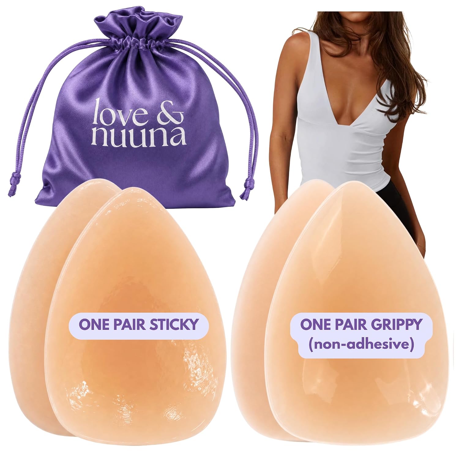 love & nuuna Reusable Waterproof Nipple Pasties Set