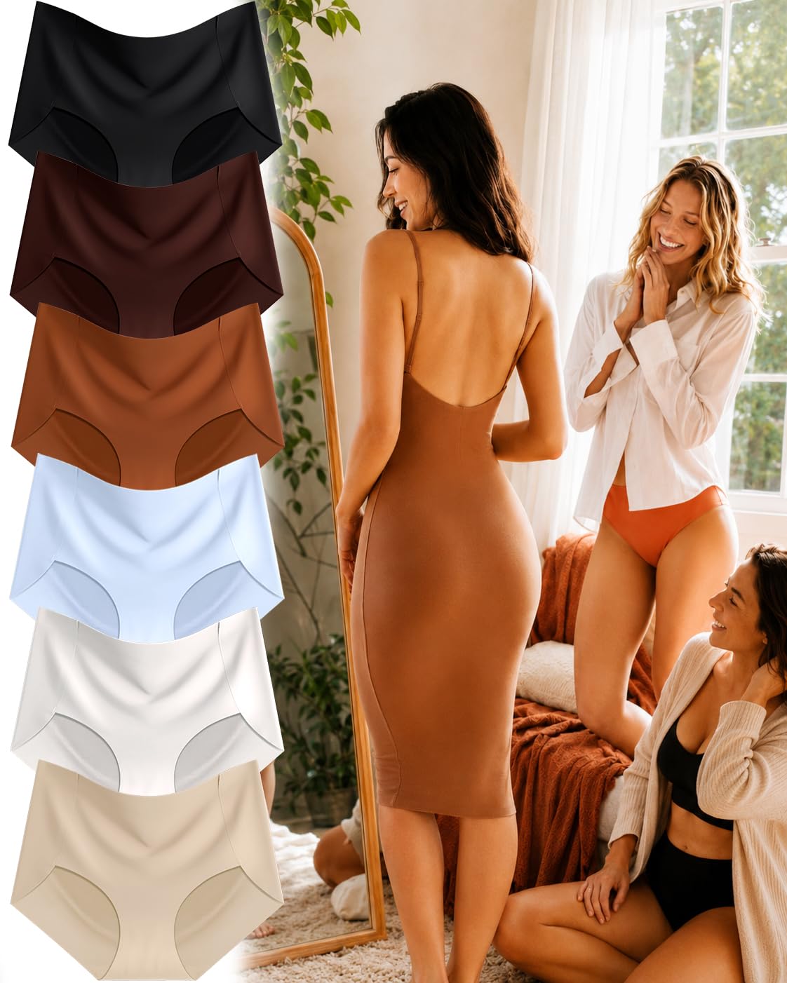 DWGVVX Seamless High Waisted Panties 6-Pack — image 7