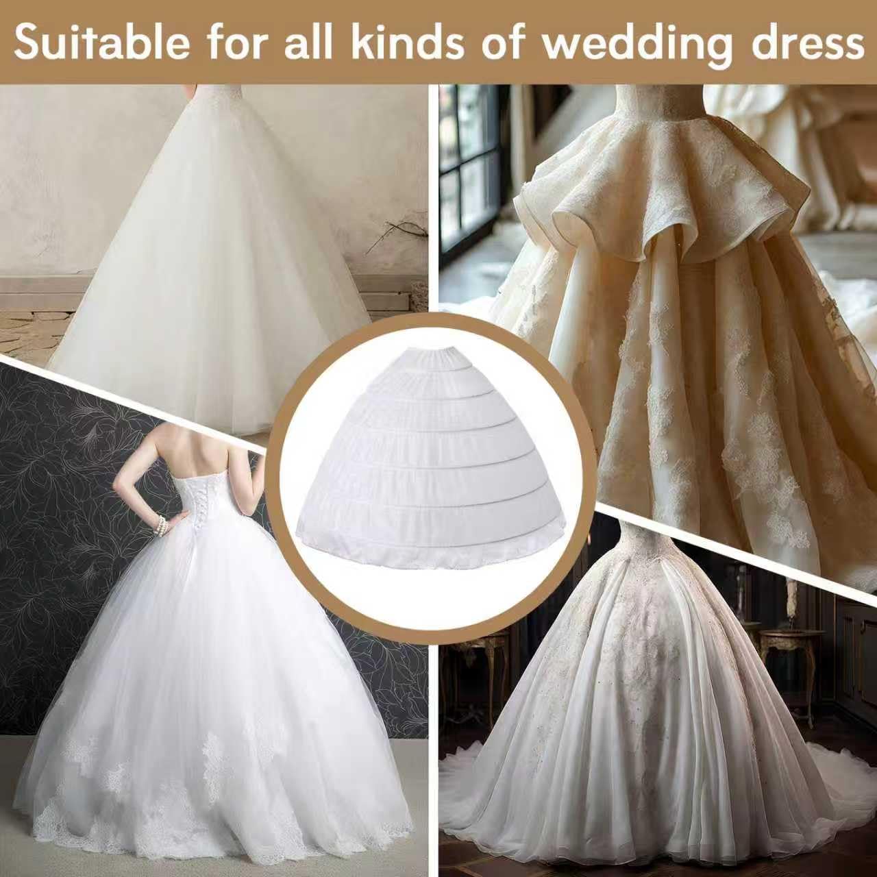 Essyle 6-Hoop Petticoat Skirt for Women — image 6