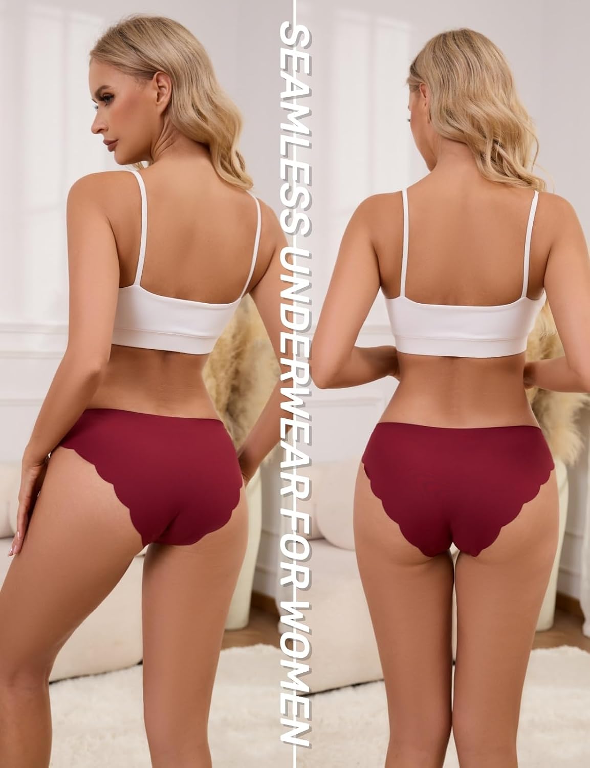 Medaling Seamless No Show Bikini Panties 6 Pack — image 2