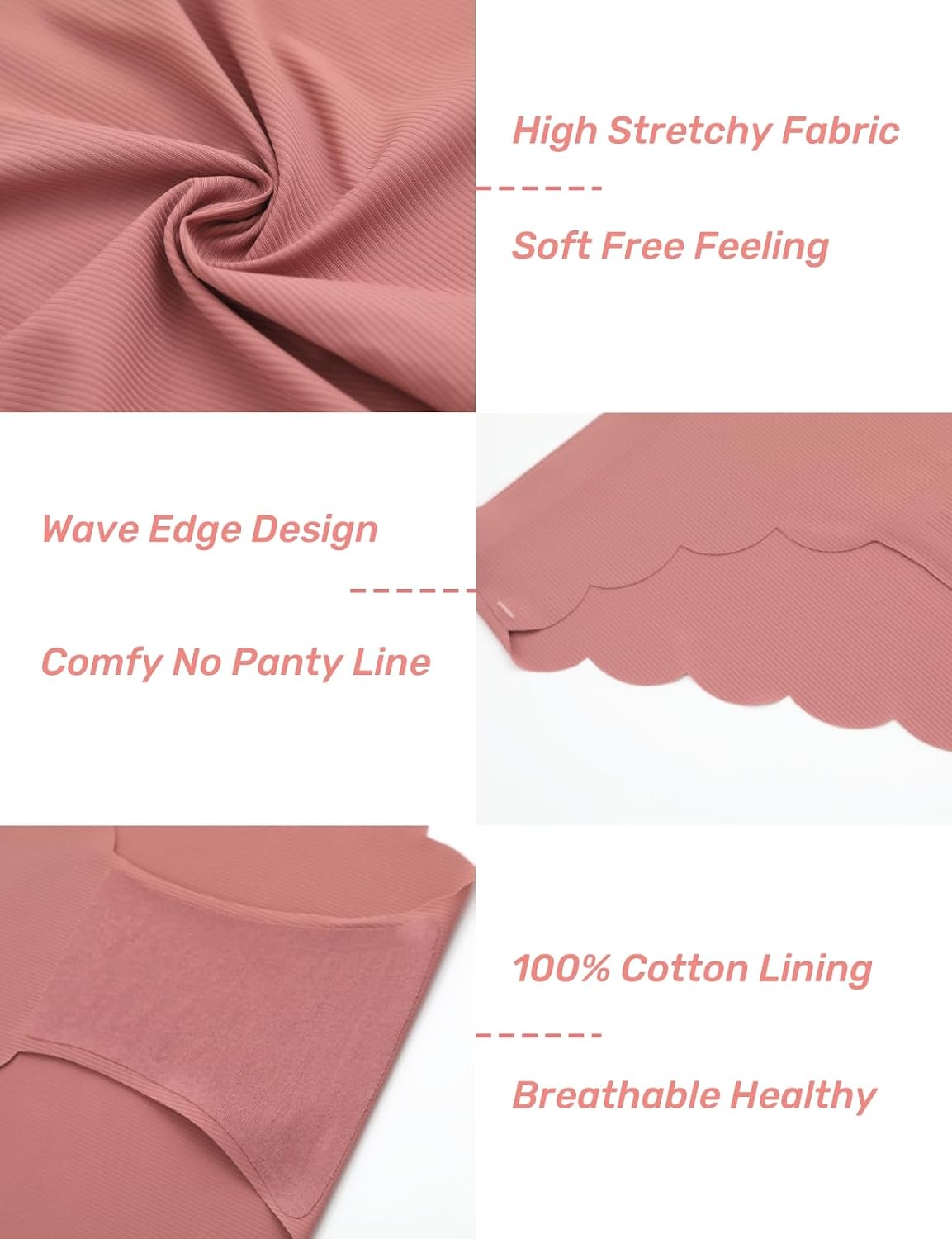 Medaling Seamless No Show Bikini Panties 6 Pack — image 4