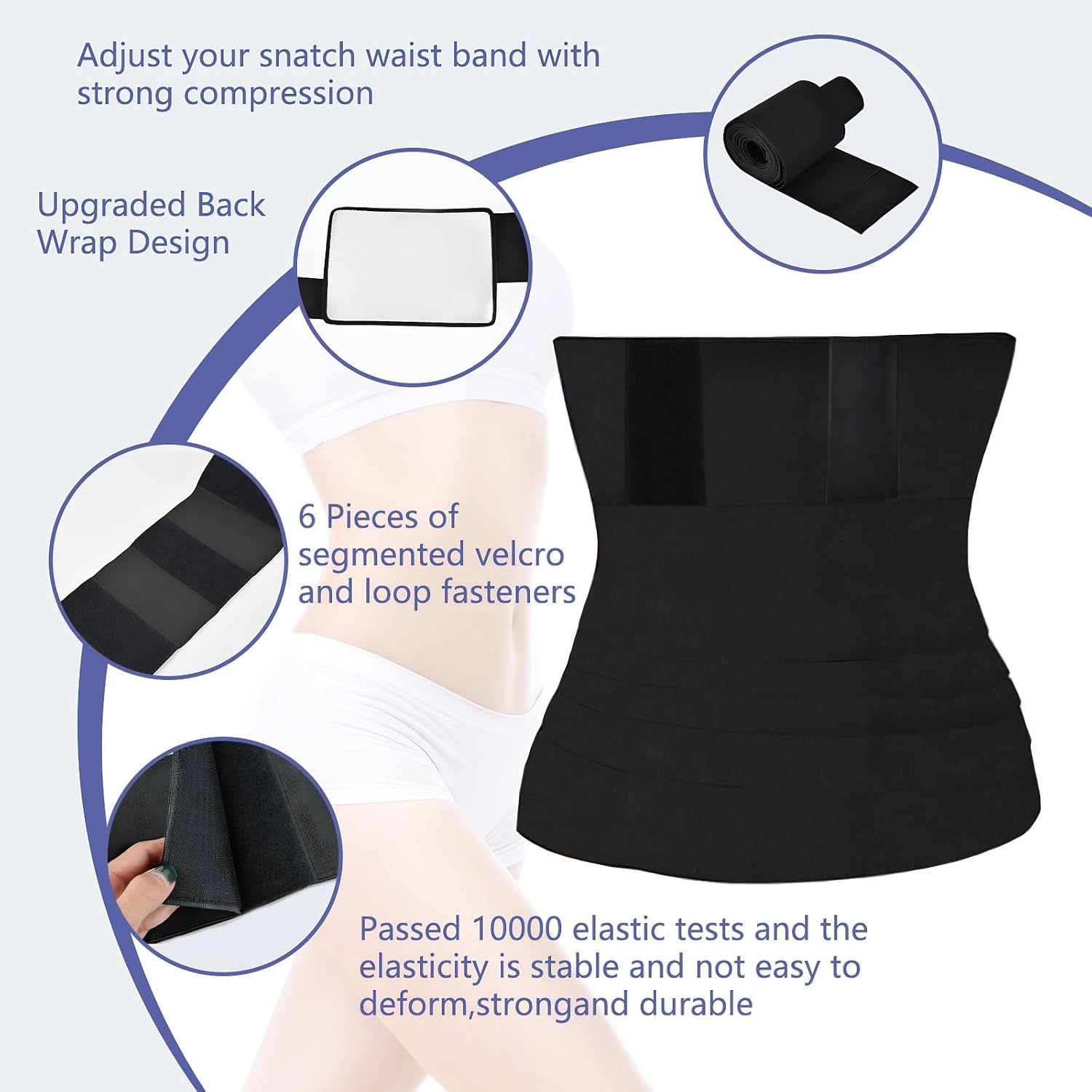 AMZBOSS Waist Trainer Sweat Band for Women — image 7