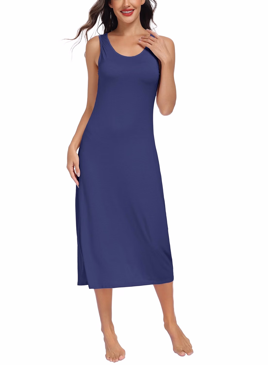 Lovasy Full Slip Dress with Wide Straps — image 10