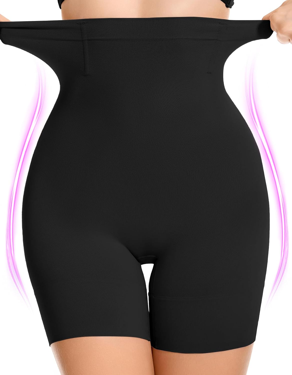 SIMIYA High Waisted Tummy Control Shapewear Shorts