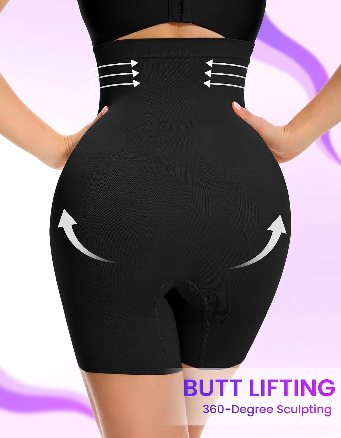 SIMIYA High Waisted Tummy Control Shapewear Shorts — image 2