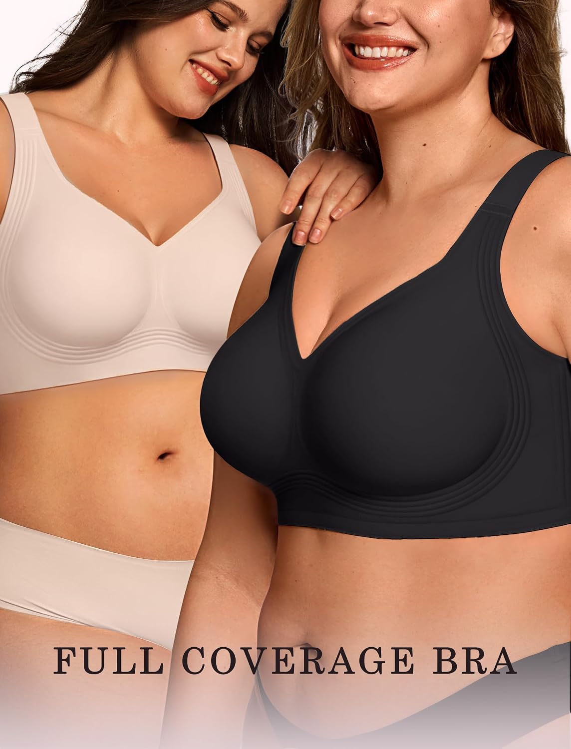 OEAK Women's Wireless Jelly Bra Plus Size — image 8