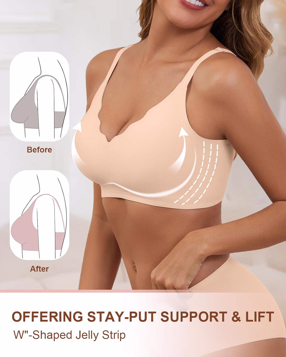 CINOON Wireless Seamless Full Coverage Bralette — image 3