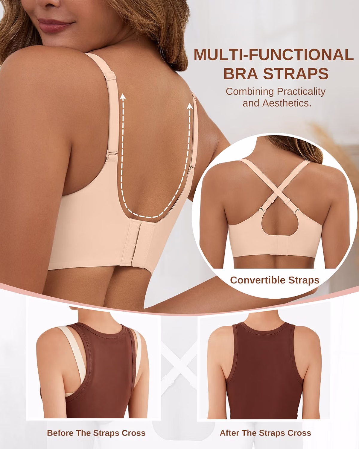 CINOON Wireless Seamless Full Coverage Bralette — image 5