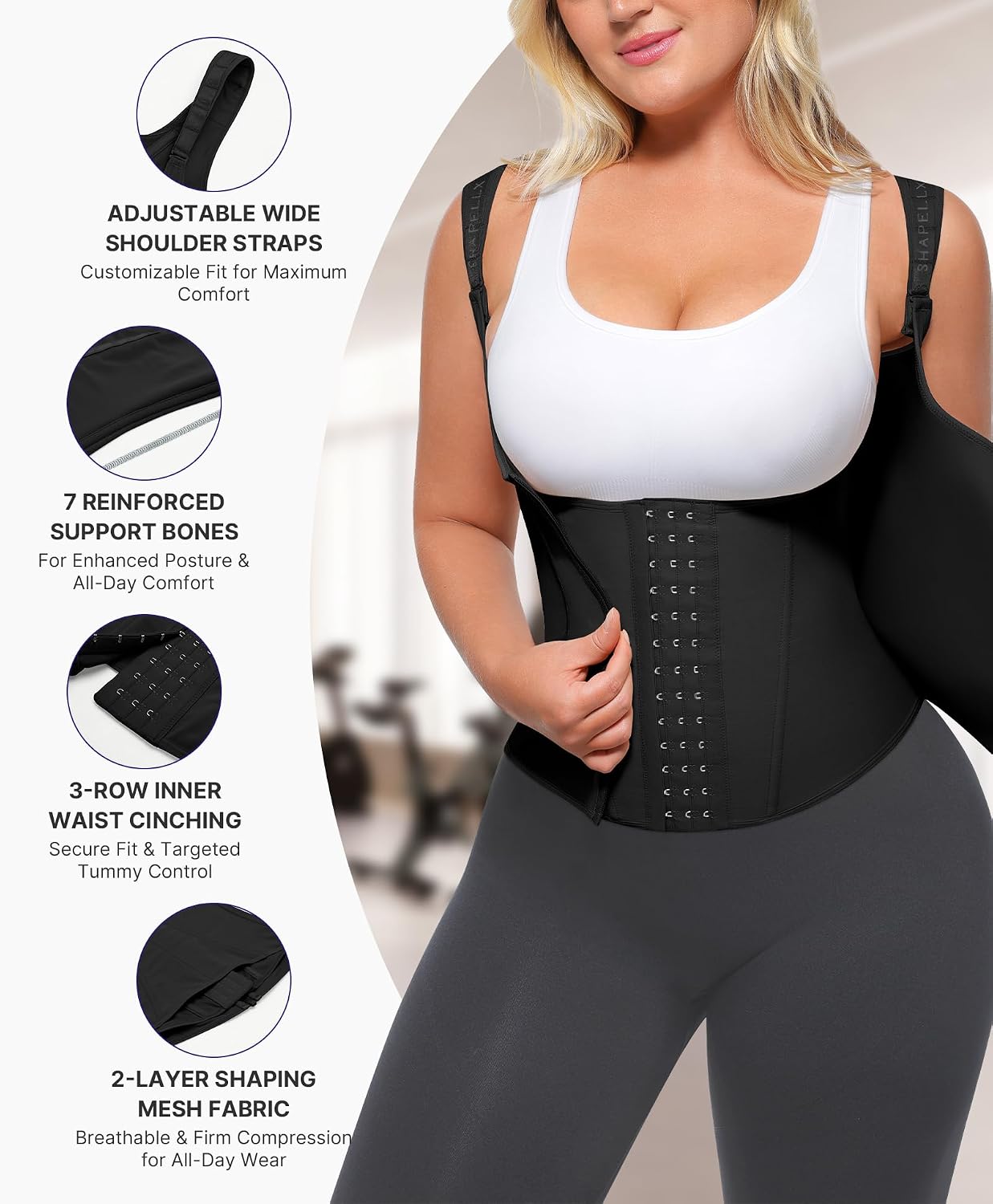 SHAPELLX Waist Trainer Corset Shapewear — image 4