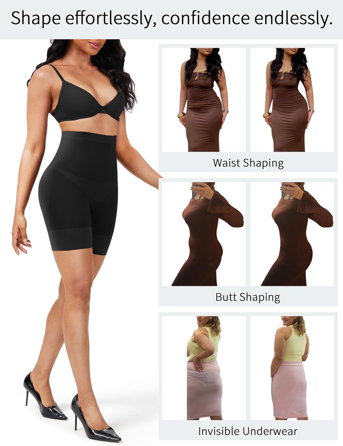 Yeshape High Waist Tummy Control Shapewear Shorts — image 4