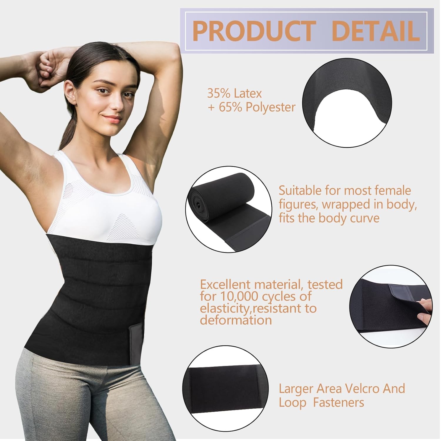 PIKAIZOM Adjustable Waist Trainer Belt — image 3