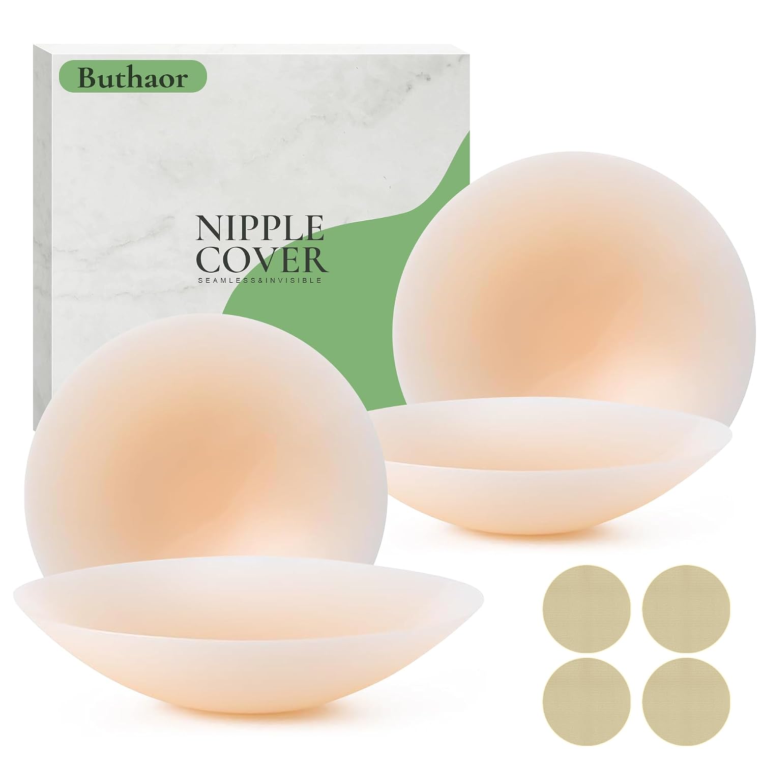 Buthaor Silicone Nipple Covers Reusable Pasties