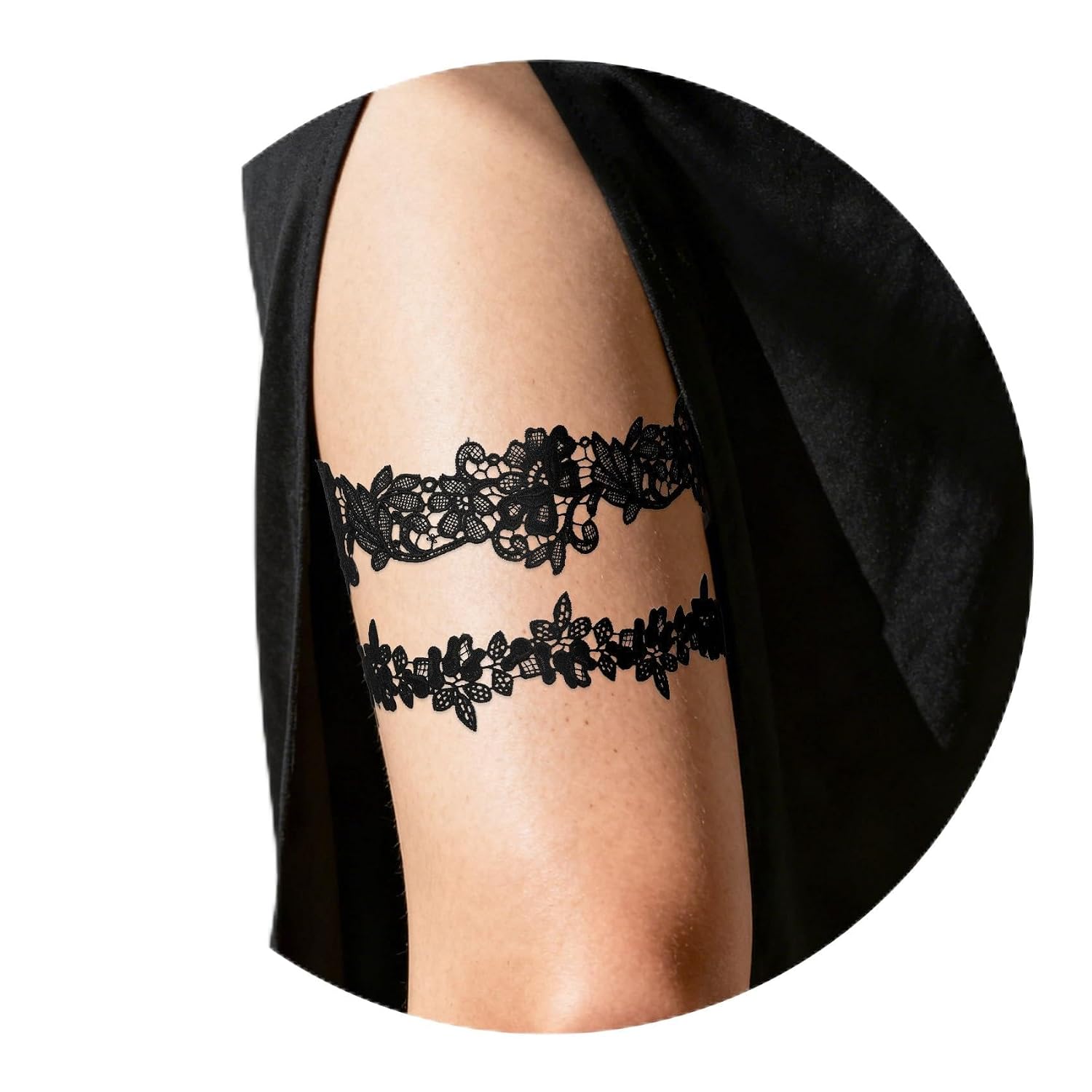 Bicfuiot Bridal Garter Set 2-Piece