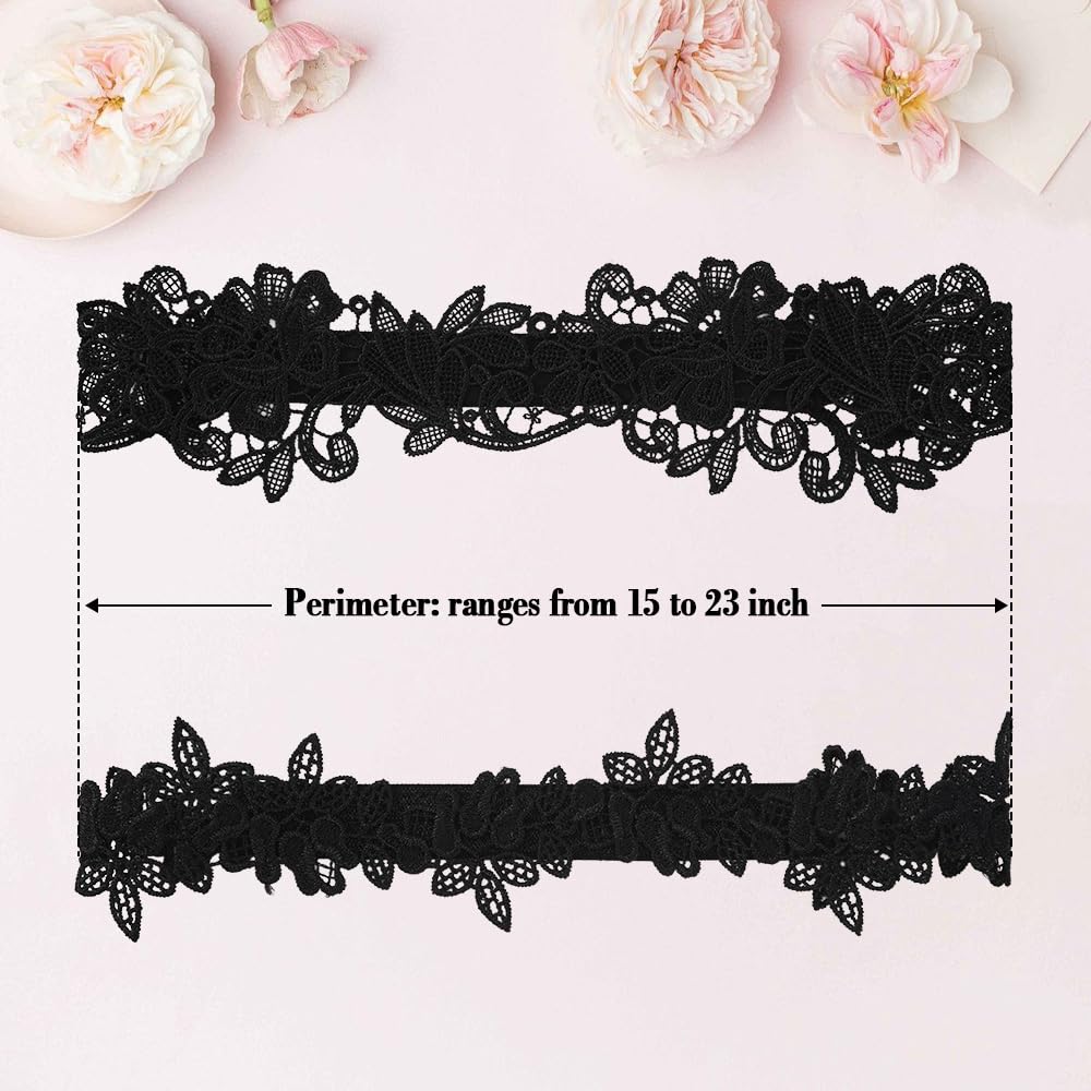 Bicfuiot Bridal Garter Set 2-Piece — image 4