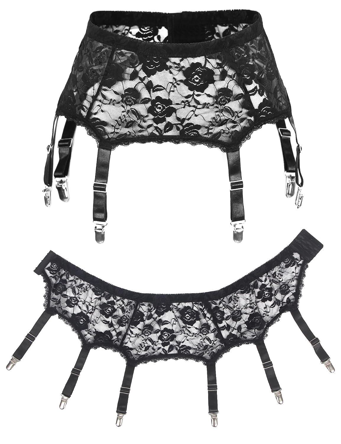 comeondear Plus Size Lace Garter Belt Set — image 6