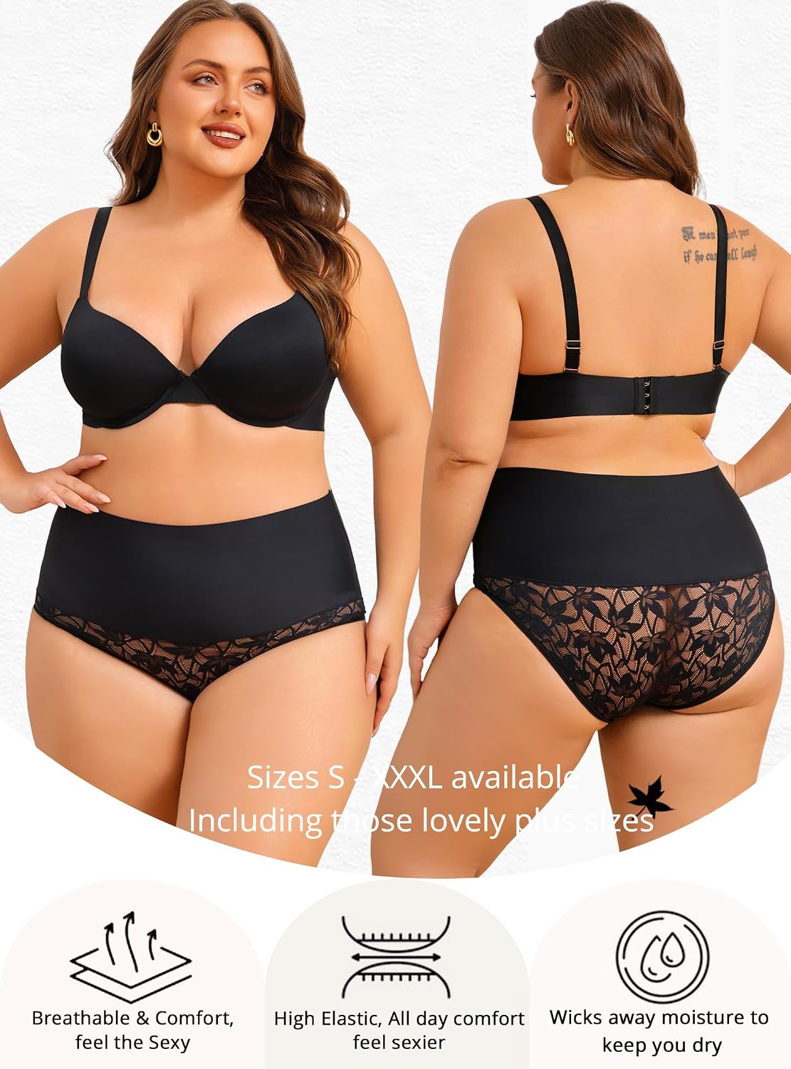 QDWQDW High Waist Lace Shapewear Panties — image 6