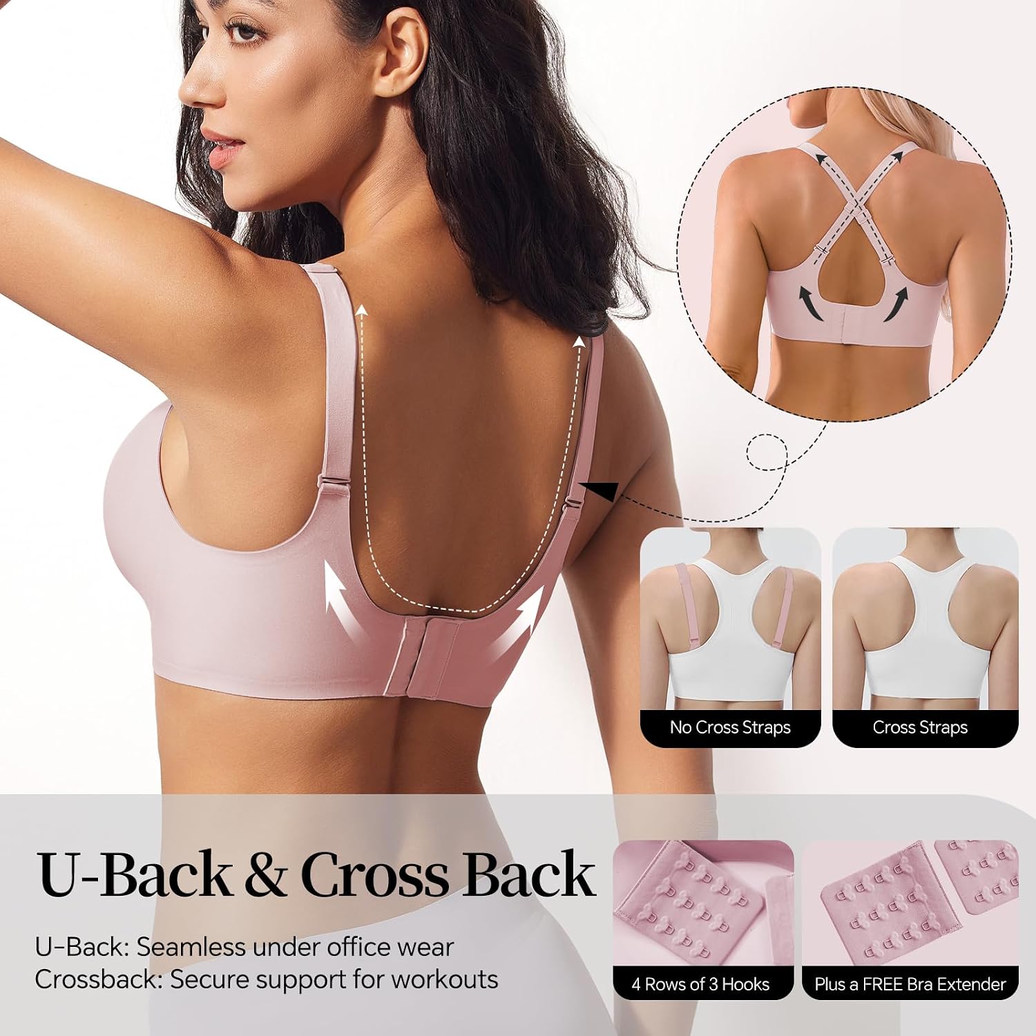 UIMERO Jelly Wireless Seamless Bra for Women — image 6