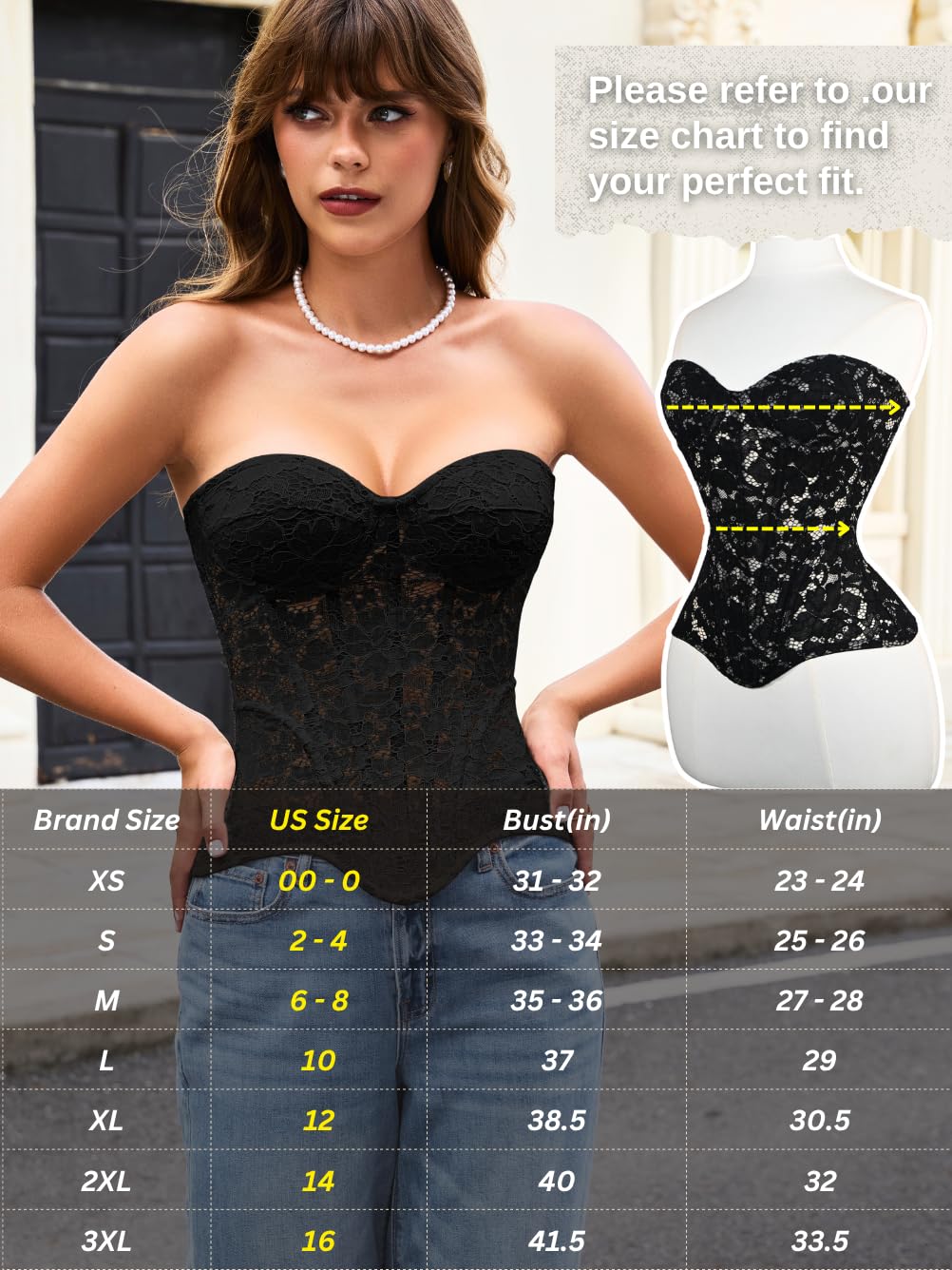 ChiaoLezhee French Romance Floral Lace Corset — image 6
