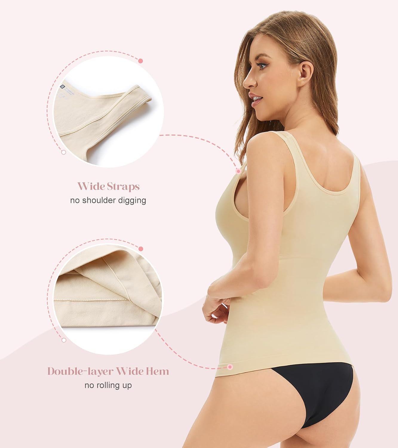 Ysabeloom Underbust Shapewear Tank for Women — image 4