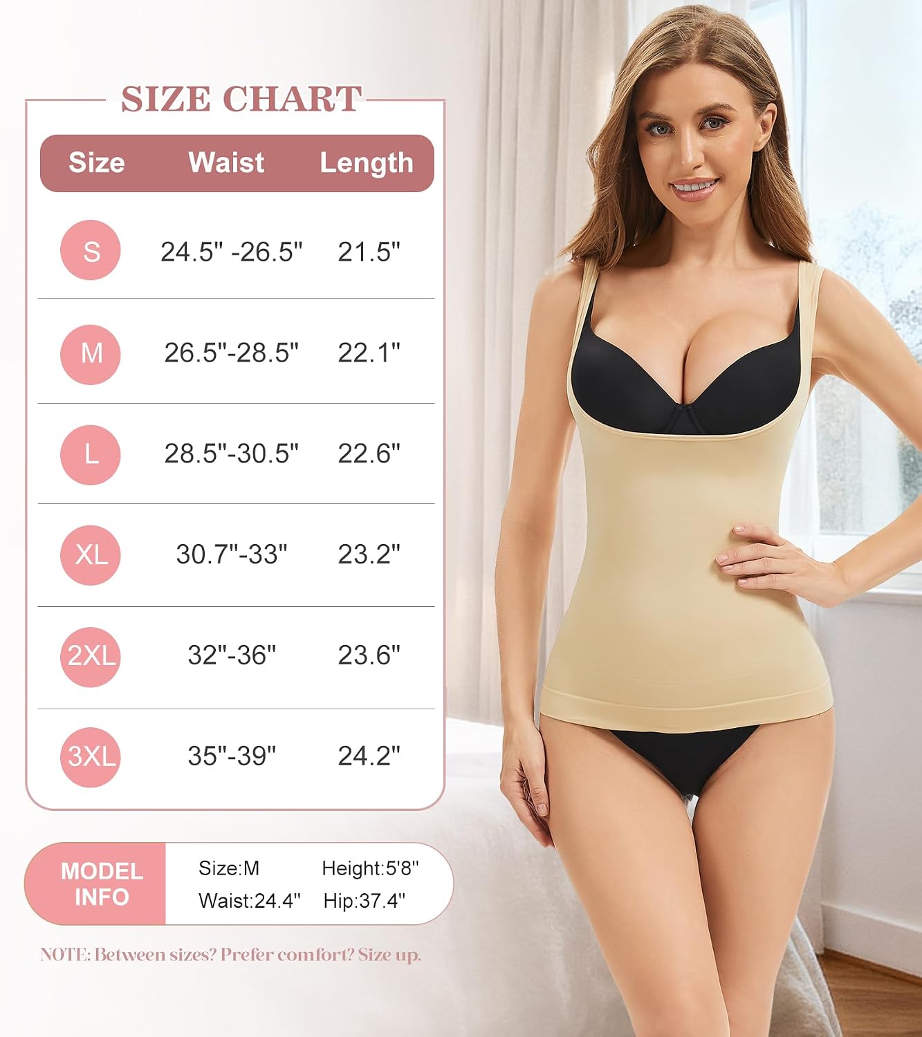 Ysabeloom Underbust Shapewear Tank for Women — image 6