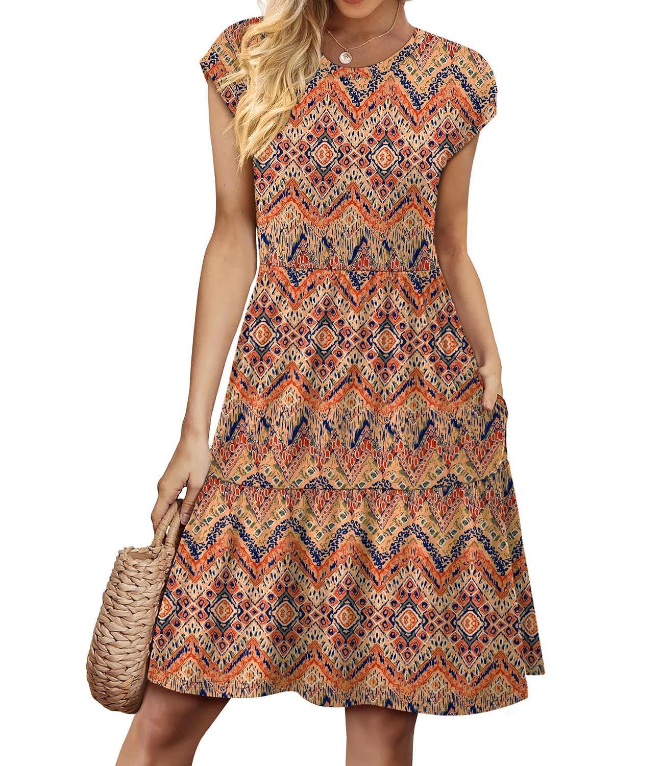 WIHOLL Floral Tiered Swing Sundress — image 2