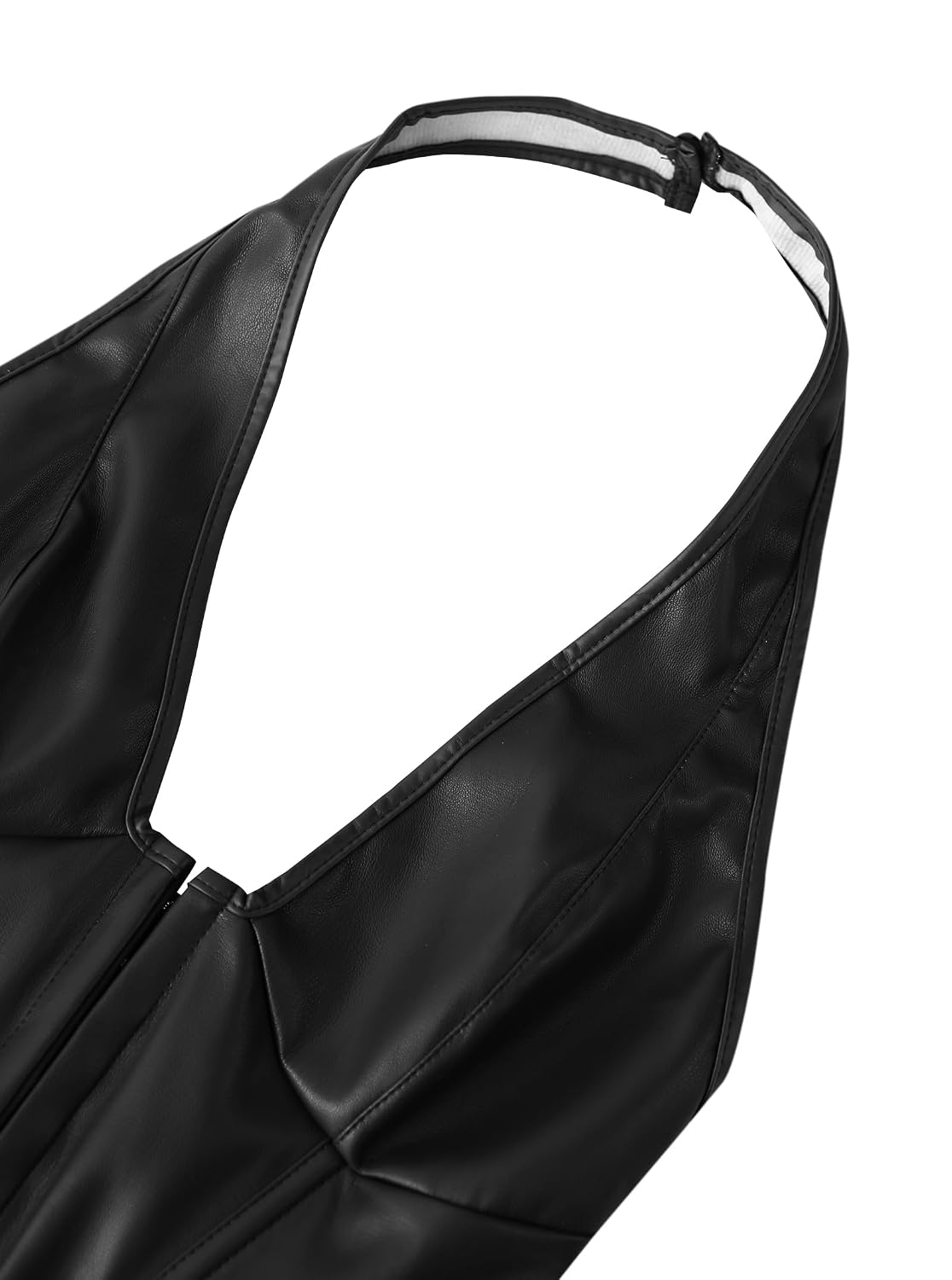 Benfoly Women's Y2K Leather Halter Corset Bustier — image 6